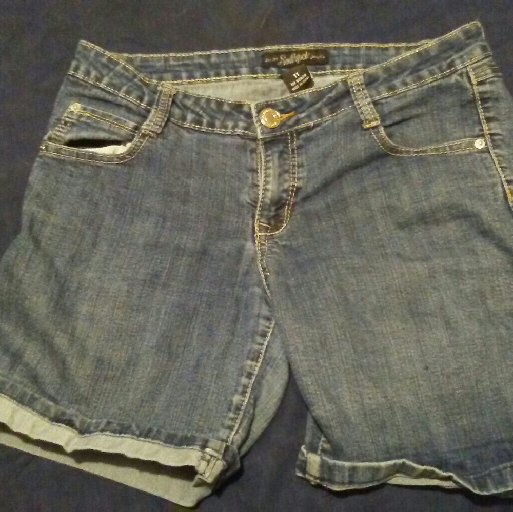 Blue jean shorts